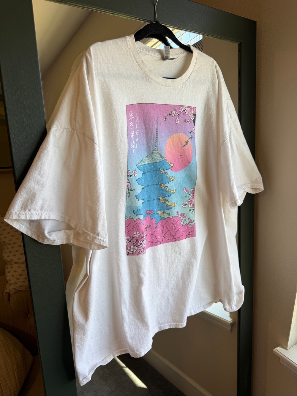 Ikigai in Kyoto Graphic Tee 5XL Heavyweight Cotton Japanese Art Streetwear - Picture 2 of 6